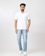 Relaxed Fit Solid Polo Shirt
