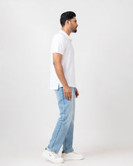 Relaxed Fit Solid Polo Shirt