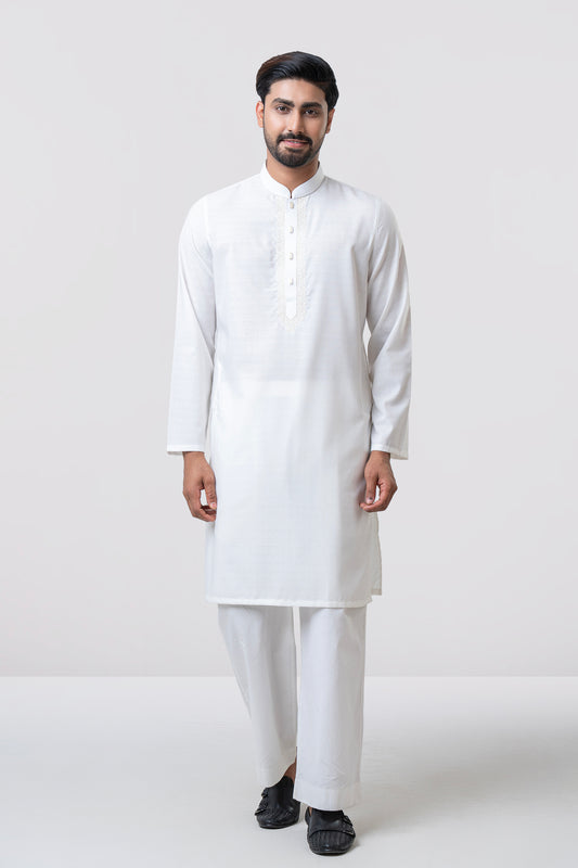 Regular Fit Embroidered Semi-Formal Panjabi