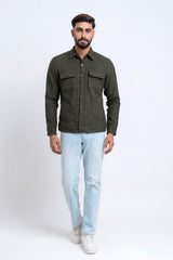 Regular Fit Twill Shacket