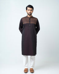 Regular Fit Embroidered Semi-Formal Panjabi