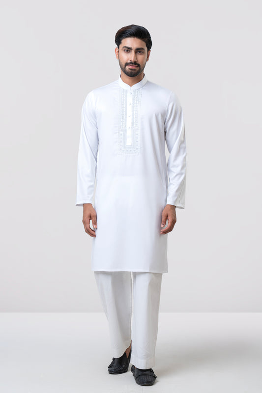 Regular Fit Embroidered Semi-Formal Panjabi