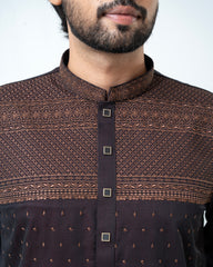 Regular Fit Embroidered Semi-Formal Panjabi