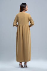 Floral Embroidered Georgette Long Dress