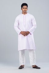 Regular Fit Embroidered Semi-Formal Panjabi