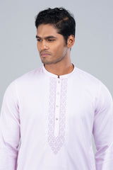 Regular Fit Embroidered Semi-Formal Panjabi