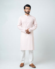 Regular Fit Stripe-Printed Panjabi