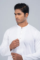 Regular Fit Embroidered Semi-Formal Panjabi