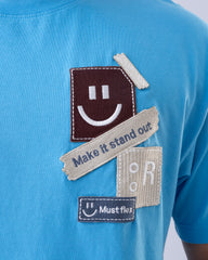 Oversized Fit Patch Work T-Shirt