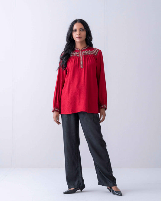 Embroidered Fashion Top - Mystika