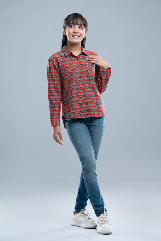 Junior Girls' Casual Shirt (10-14 Years)
