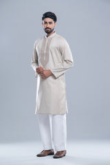 Regular Fit Embroidered Semi-Formal Panjabi