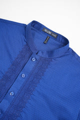 Regular Fit Embroidered Semi-Formal Panjabi