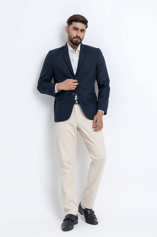 Regular Fit Woven Striped blazer