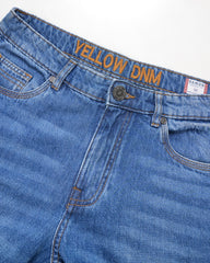 Straight Fit Blue Jeans