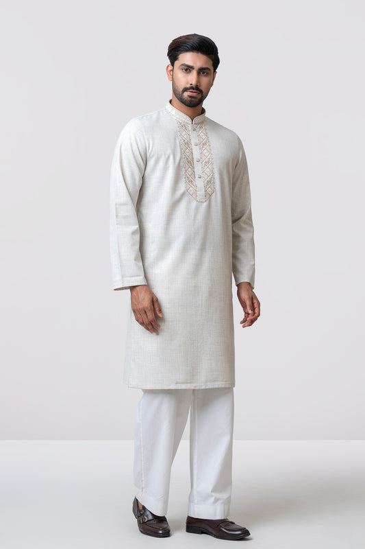 Regular Fit Embroidered Formal Panjabi