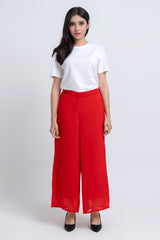 Relaxed Fit Georgette Palazzo