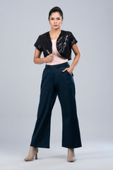 Sequin Cropped Jacket - Bling