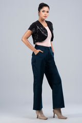 Sequin Cropped Jacket - Bling