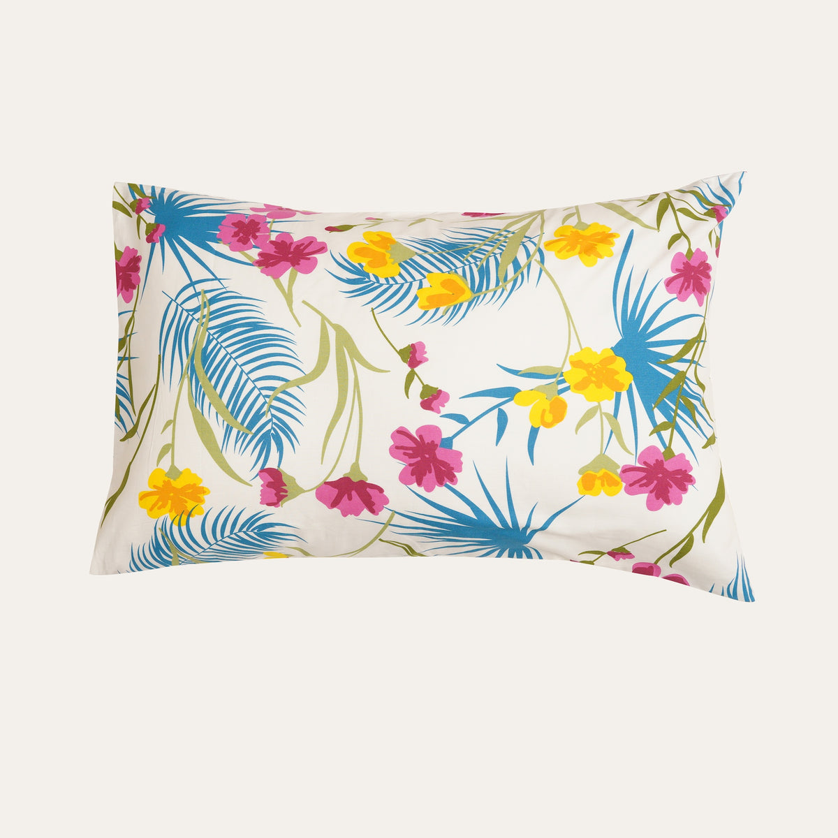 Pillow Cover-White Floral