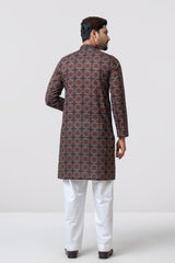 Regular Fit Printed Cotton Panjabi