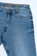 Tapered Fit Blue Jeans