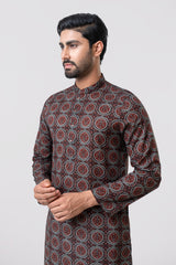 Regular Fit Printed Cotton Panjabi