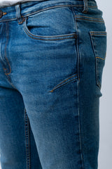 Tapered Fit Blue Jeans