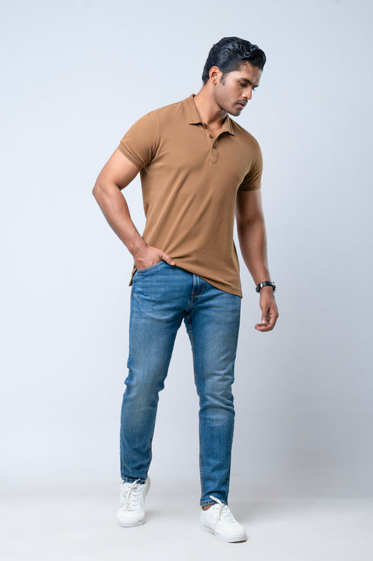 Regular Fit Solid Polo Shirt