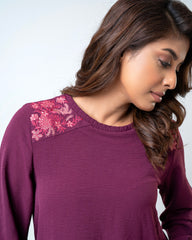 Relaxed Fit Embroidered Fashion Top