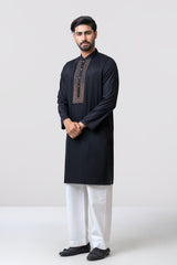 Regular Fit Embroidered Semi-Formal Panjabi