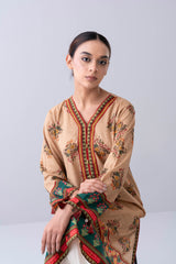 Relaxed Fit Embellished Lawn Kurti