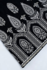 Relaxed Fit Embroidered Three-Piece Lawn