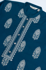 Relaxed Fit Embroidered Three-Piece Lawn