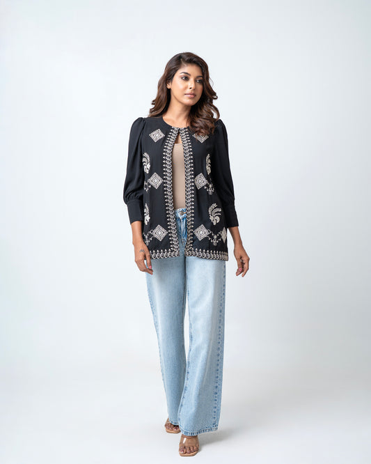 Smart Fit Embroidered Bolero Top