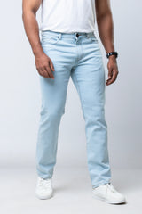 Straight Fit Blue Jeans
