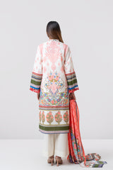 Relaxed Fit Digitally Printed Three-Piece Lawn with Cotton Dupatta