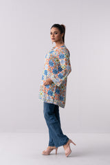 V-Neck Moroccan-Inspired Viscose Fashion Top - Mystika