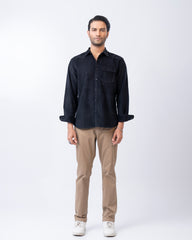 Regular Fit Solid Casual Shirt