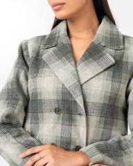 Regular Fit Check Trench Coat