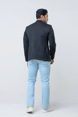 Slim Fit Knit Blazer