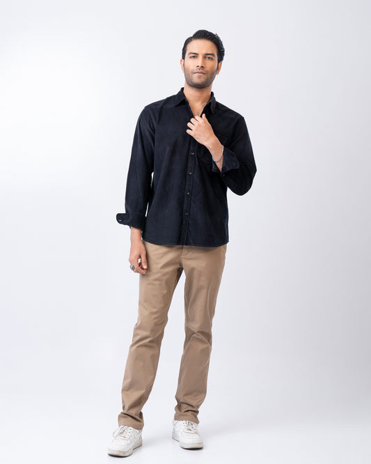 Regular Fit Solid Casual Shirt