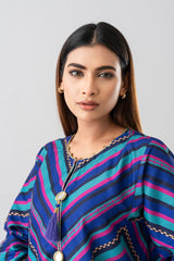 Relaxed Fit Printed Two-Piece Soy Silk Ethnic Set