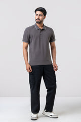 Relaxed Fit Solid Polo Shirt
