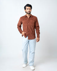 Regular Fit Corduroy Casual Shirt