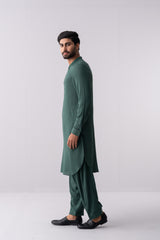 Regular Fit Embroidered Semi-Formal Kabli Set