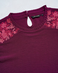 Relaxed Fit Embroidered Fashion Top