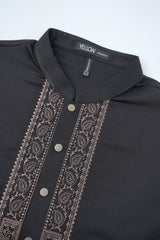 Regular Fit Embroidered Semi-Formal Panjabi
