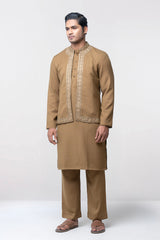 Regular Fit Embroidered Formal Ethnic Kurta Set