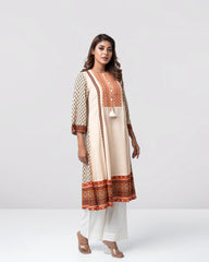 Smart Fit Embroidered Viscose Ethnic Kurta